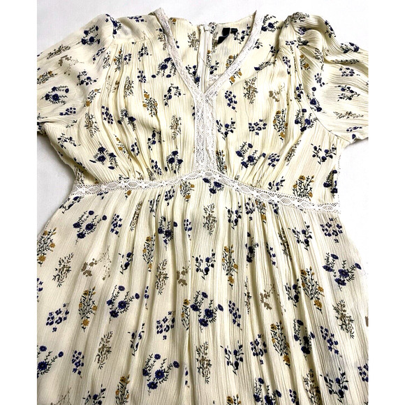 L.O.V. Yellow Vtg Women’s Dress Babydoll Boho Size XL - Picture 7 of 10